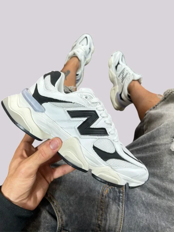 New balance 9060 importado white black - Imagem 3
