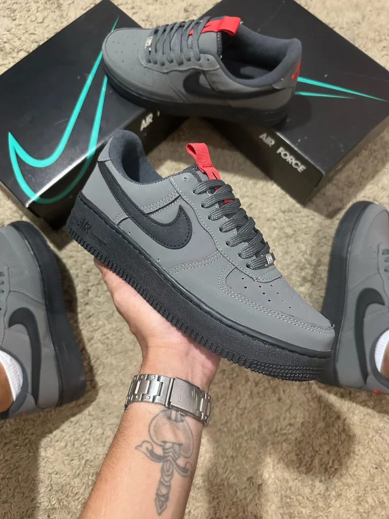 nike air force 1 cinza