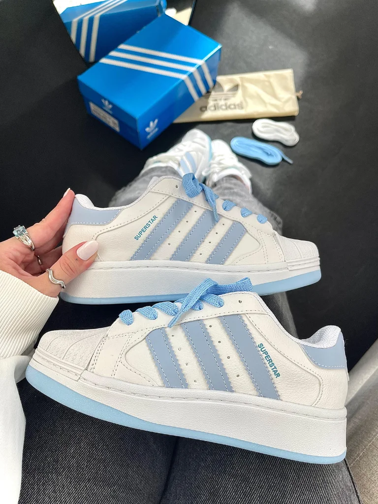 Adidas Superstar Plataforma Blue - Imagem 3